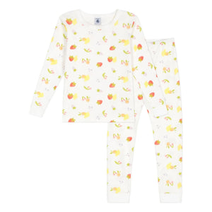 Petit Bateau - Meyveli Pijama | Beyaz