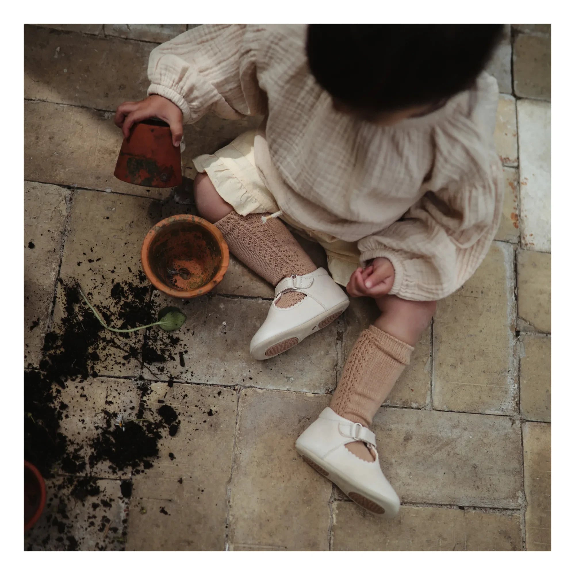 Petit Nord - T-Band Boots | Cream