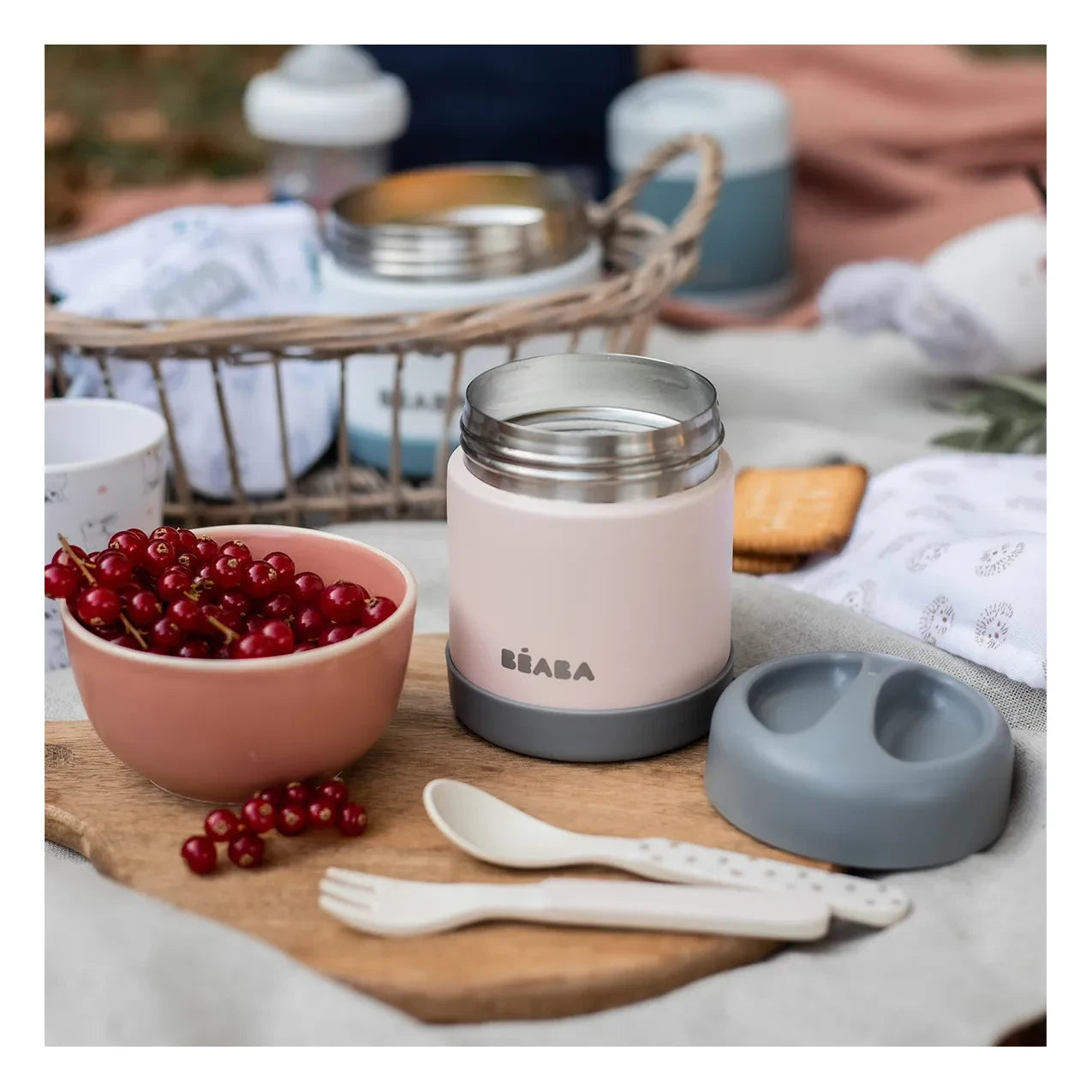 Béaba - Yalıtımlı Paslanmaz Çelik Gıda Saklama Kabı - 300 ml | Pembe