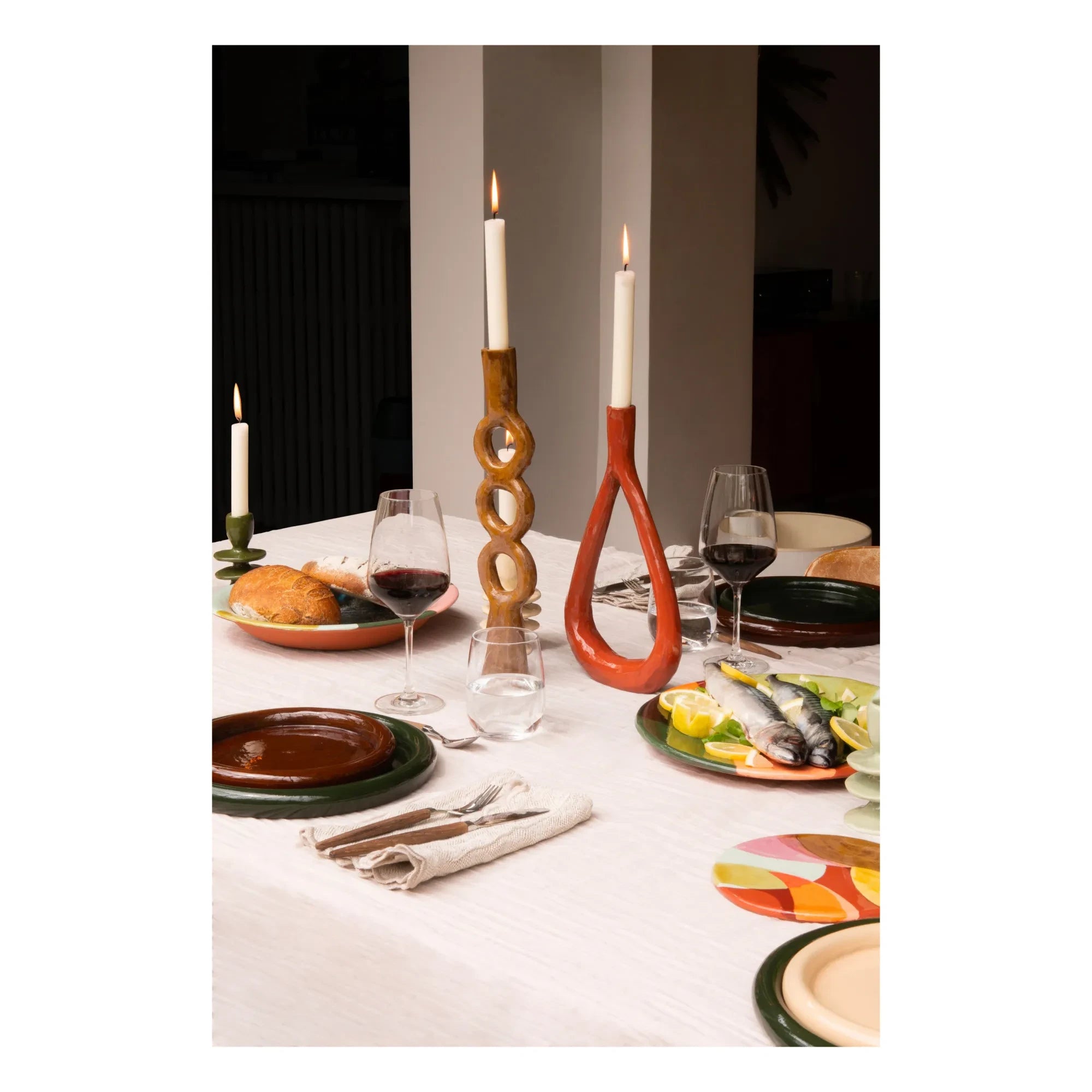 Rosi Mistou - Earthenware Ceramic Serving Plate | Celadon