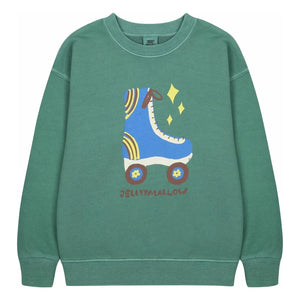 Jelly Mallow - Roller Disco Sweatshirt | Green