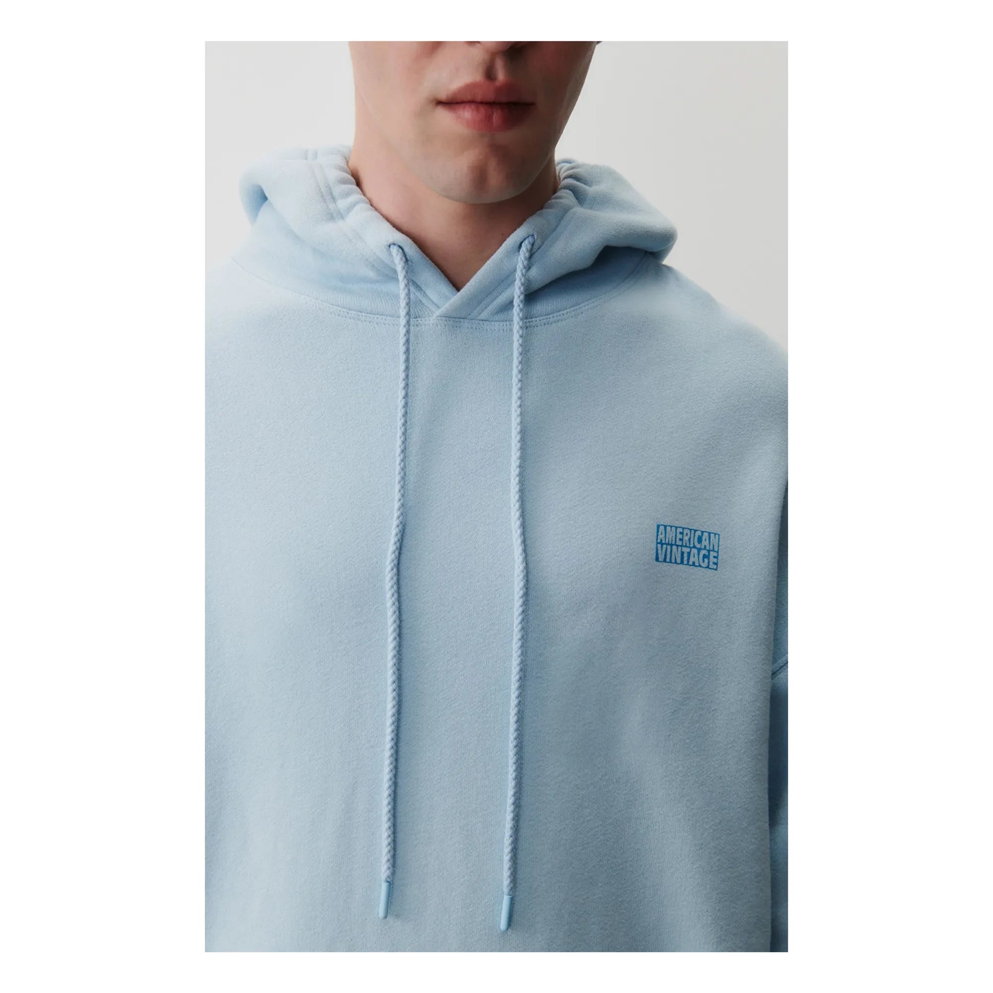 American Vintage - Izubird Hooded Sweatshirt | Light Blue