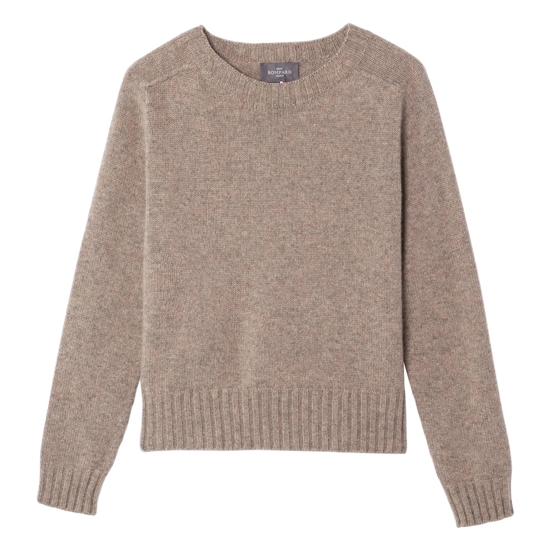 Bompard - Round Neck Cashmere Sweater | Beige
