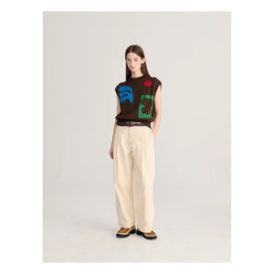 Bobo Choses - Organic Cotton Jacquard Sweater | Dark Brown