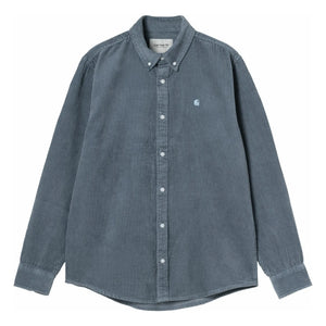 Carhartt WIP - Velvet Long Sleeve Madison Shirt | Blue