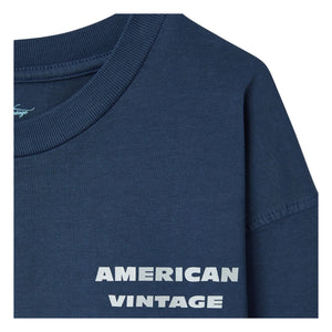 American Vintage - Fizvalley Long Sleeve T-Shirt | Navy Blue