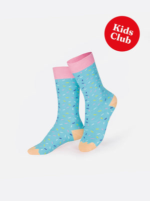 Eat My Socks - Kids Joe Donut Blue Socks
