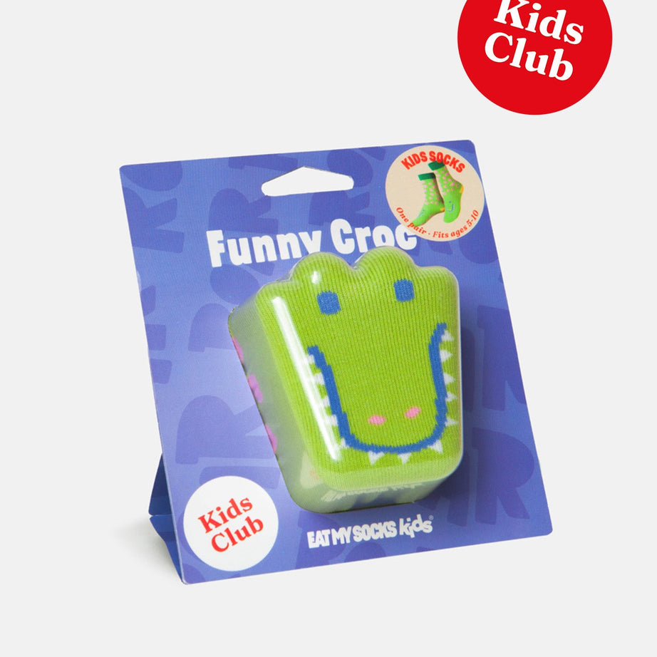 Eat My Socks - Çocuk Komik Timsah Çorap - Dinossi