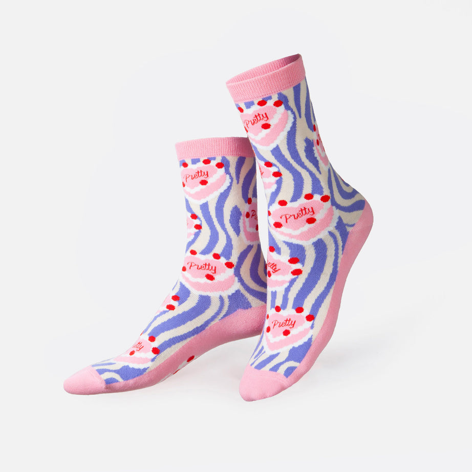 Eat My Socks - Yetişkin Pretty Pasta Çorap - Dinossi