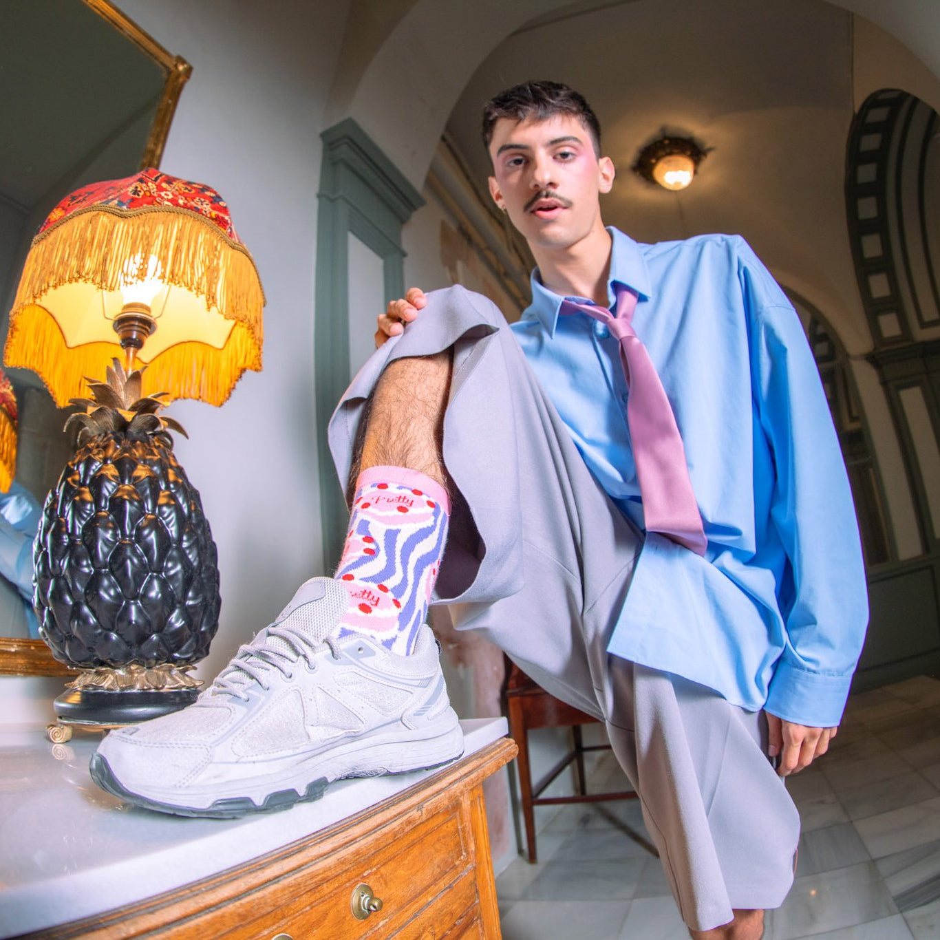 Eat My Socks - Yetişkin Pretty Pasta Çorap - Dinossi