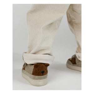 Donsje - Pinou Bear Suede Velcro Sneakers | Beige