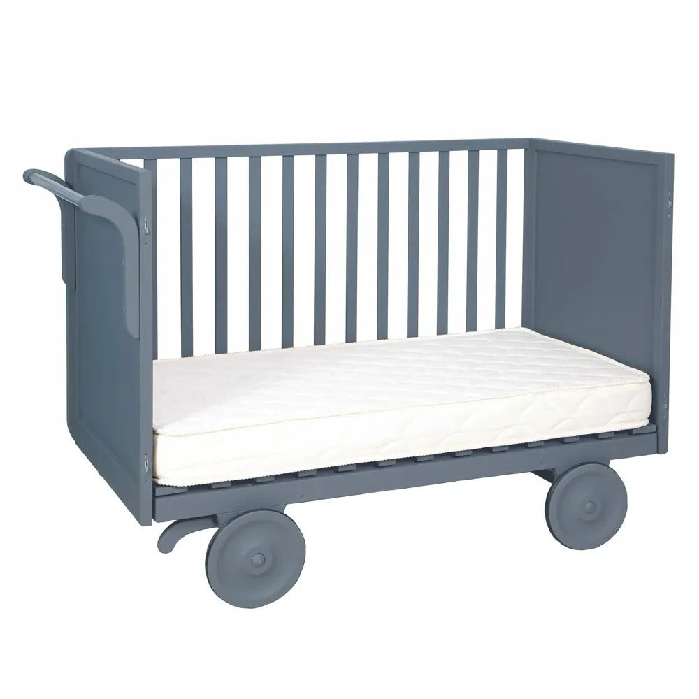 Laurette - Adjustable Trolley Bed 60 x 120 cm | Medium Gray