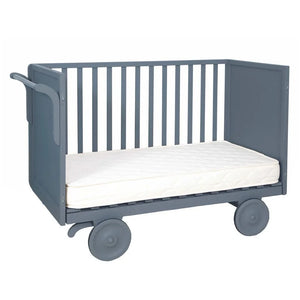 Laurette - Adjustable Trolley Bed 60 x 120 cm | Medium Gray