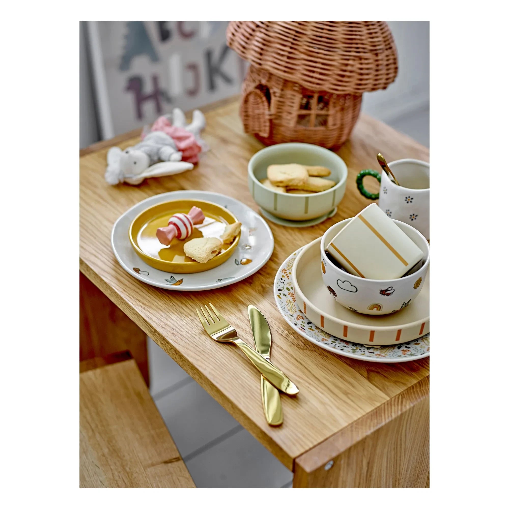 Bloomingville Mini - Agnès Stoneware Dinner Set | White