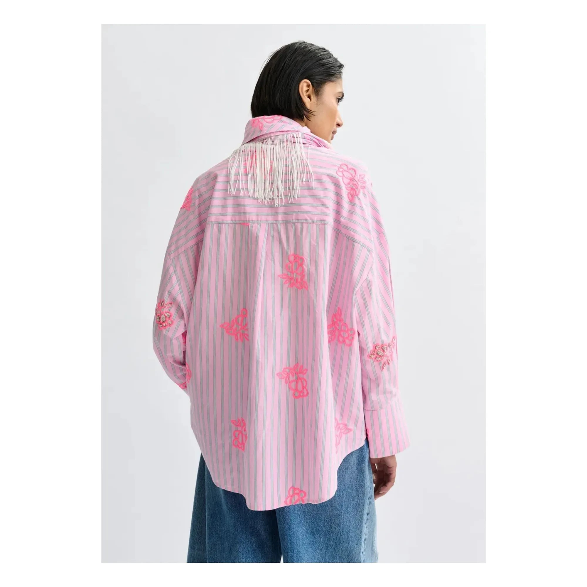 Essentiel Antwerp - Jalinki Embroidered Shirt | Pink