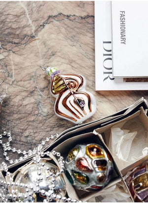 HKliving - Anatomical Oval Glass Christmas Ornament