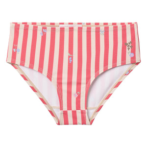 Wheat - Carla Striped Recycled Fibres Swimwear | Red