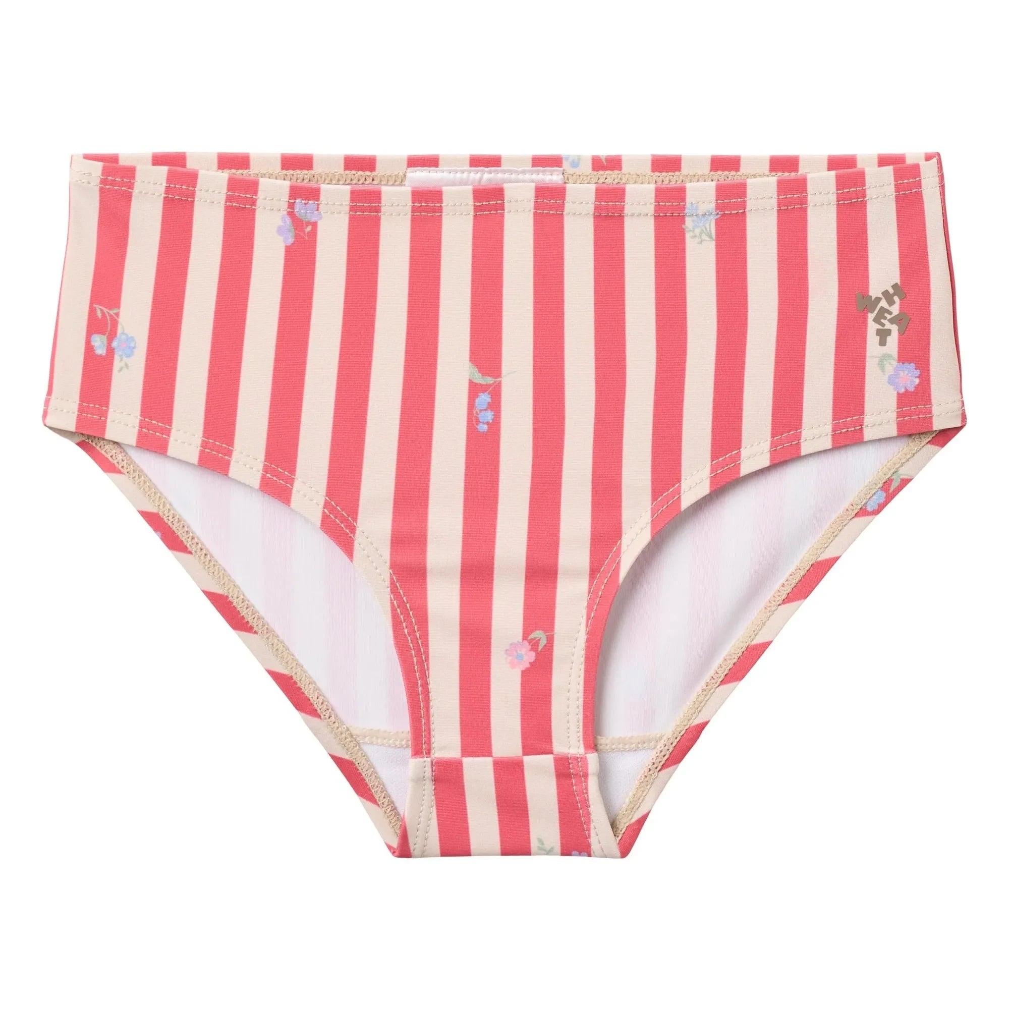 Wheat - Carla Striped Recycled Fibres Swimwear | Red