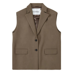 Closed - Sleeveless Blazer | Khaki