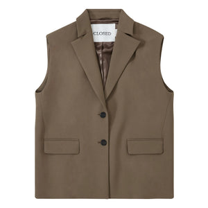 Closed - Sleeveless Blazer | Khaki