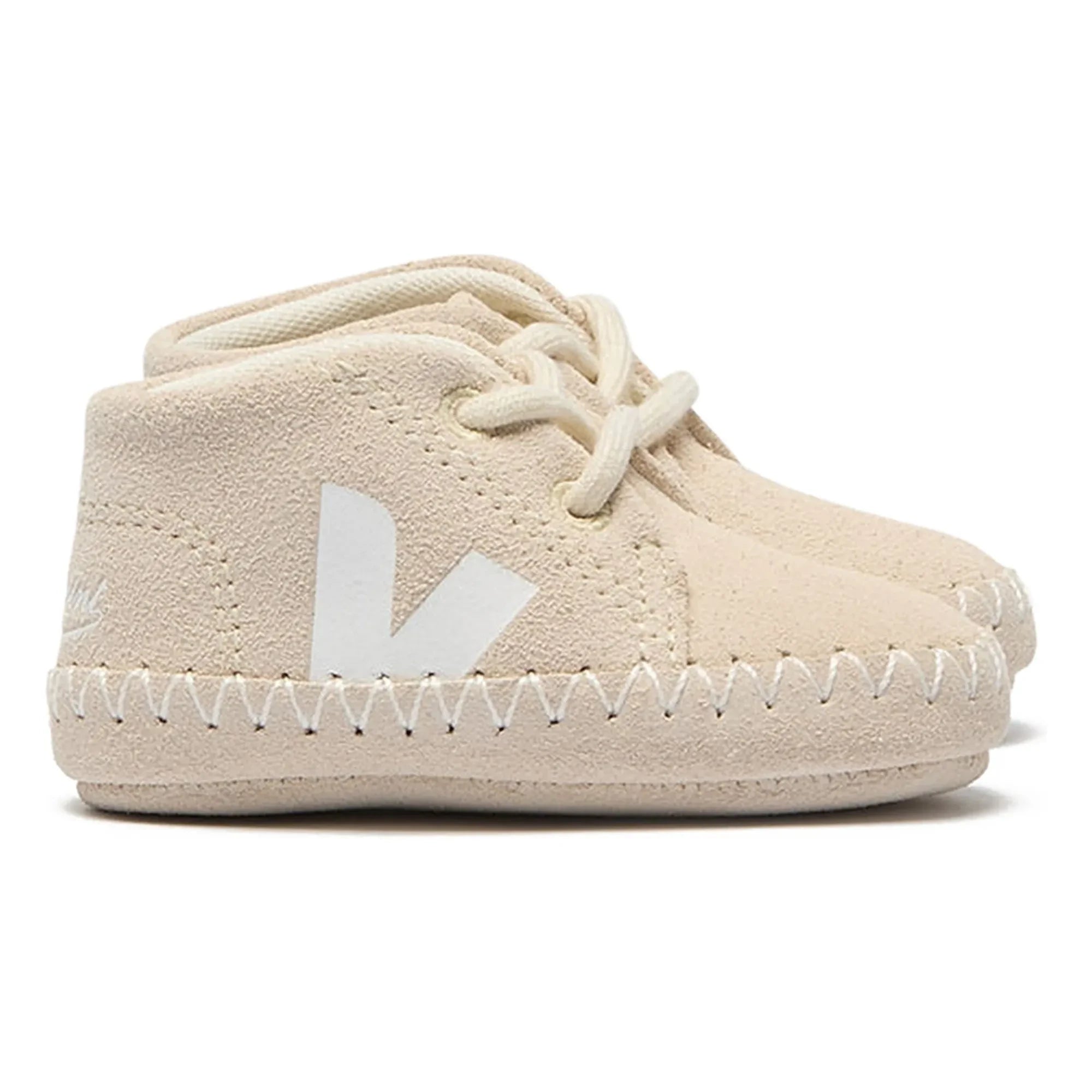 Veja - Veja x Bonpoint Baby Suede Lace-Up Sneakers | Beige