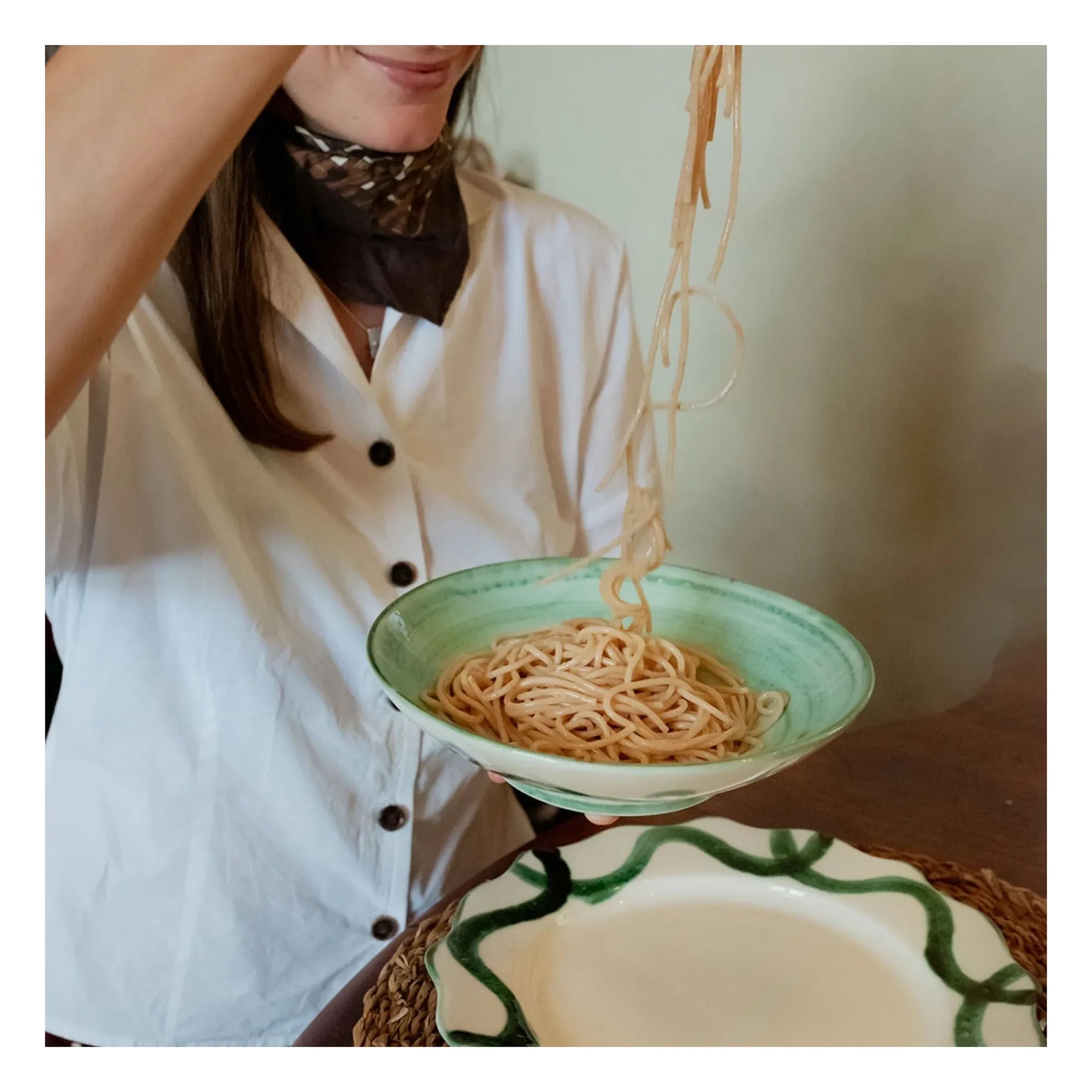 Denise - Olaf Soup Plate | Green