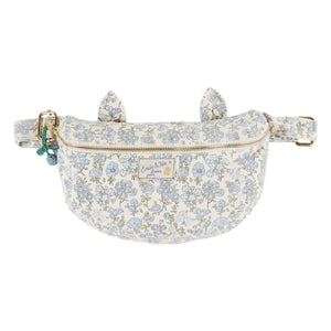 Emile et Ida - Floral Pattern Banana Bag | Cream