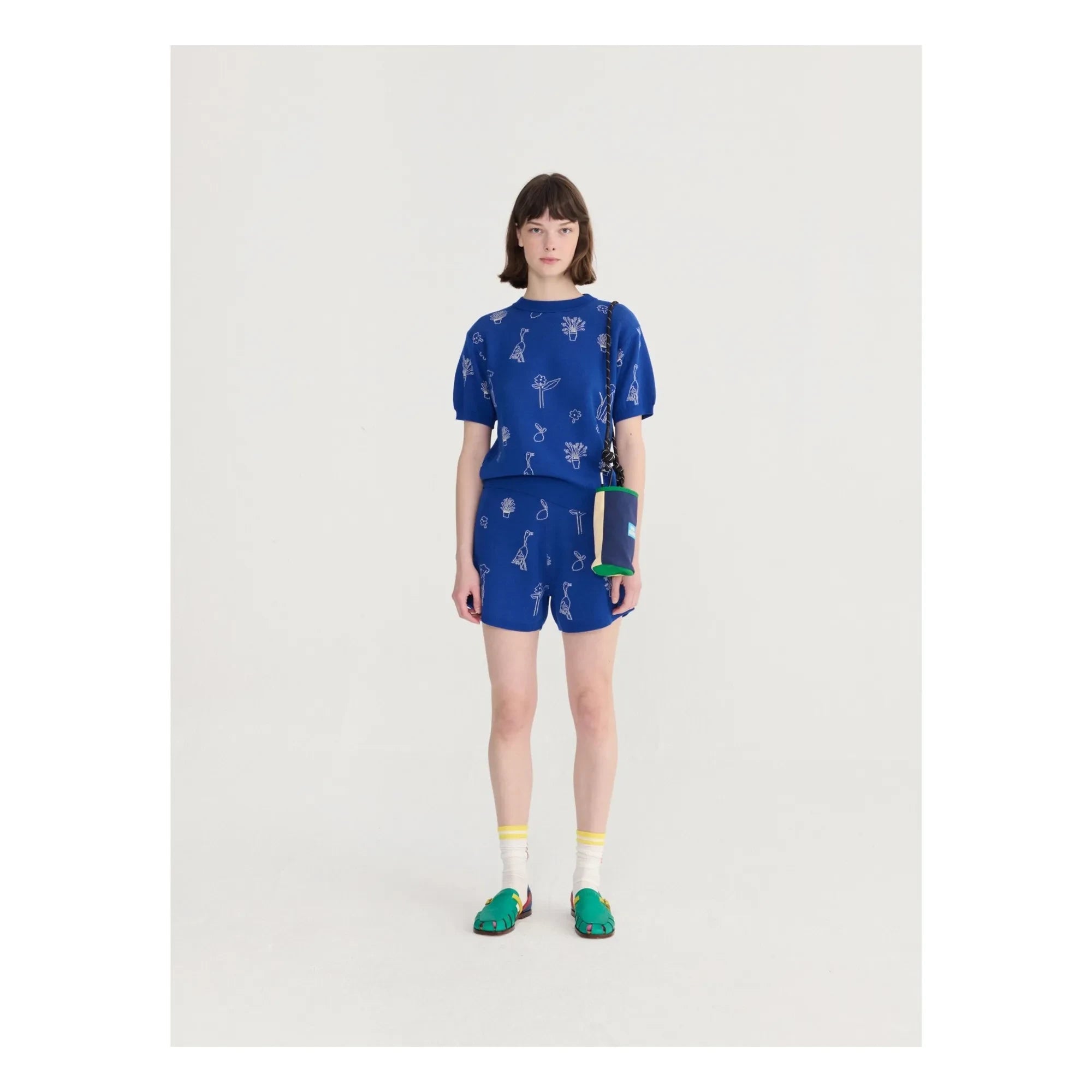 Bobo Choses - Summer Travel Organic Cotton Shorts | Blue