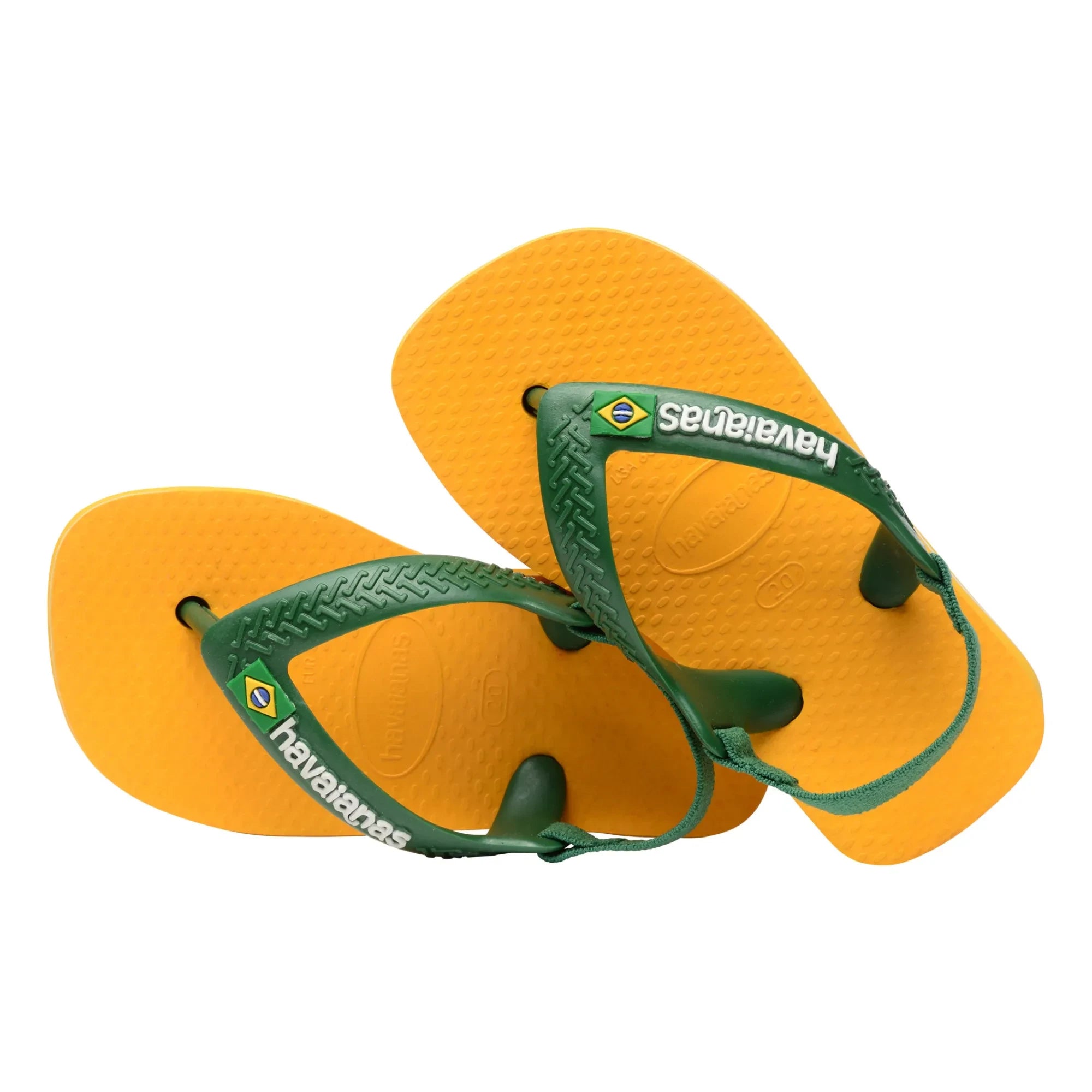 Havaianas - Baby Brasil Logo Flip-Flops | Yellow