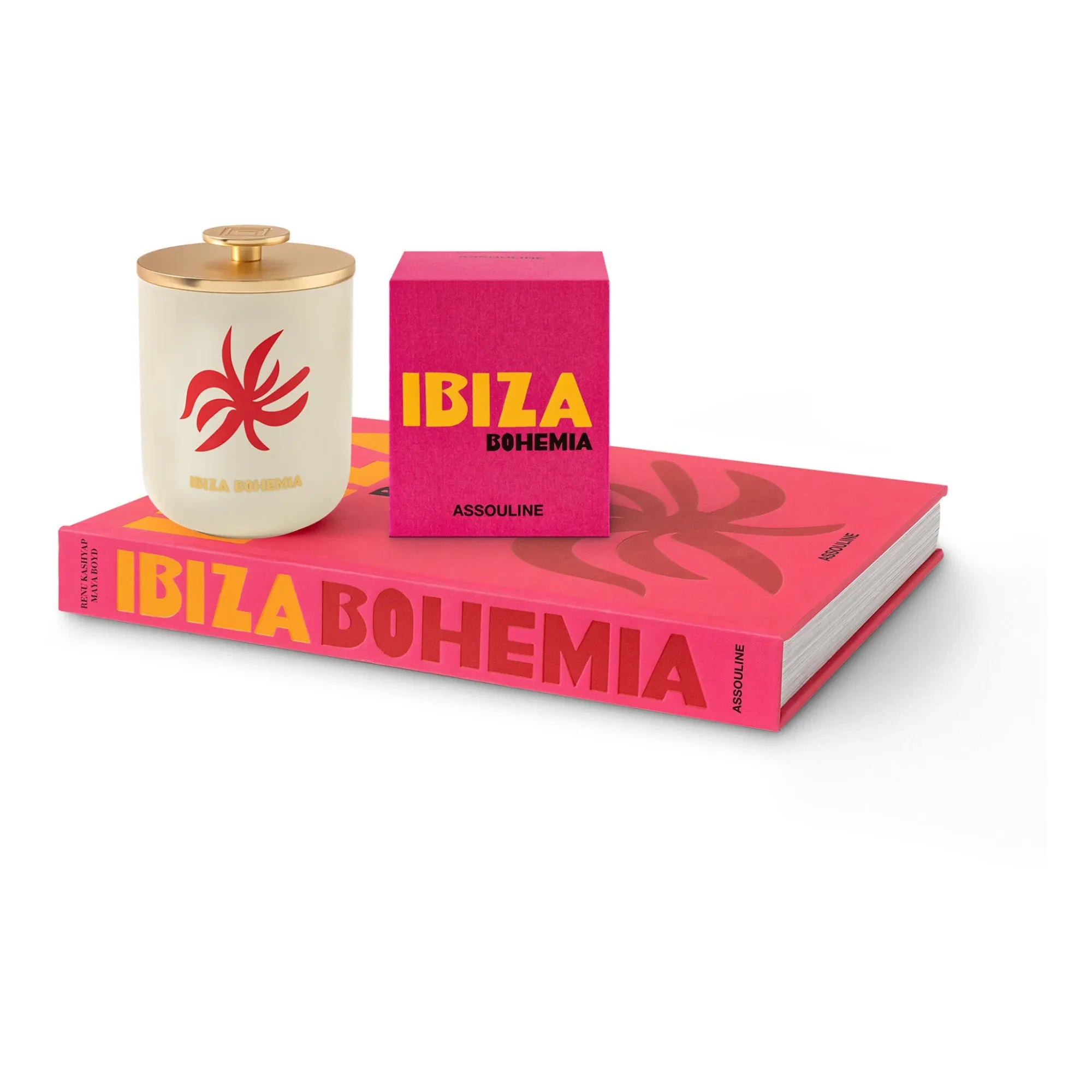 Assouline - Seramik mum Ibiza Bohemia | Pembe