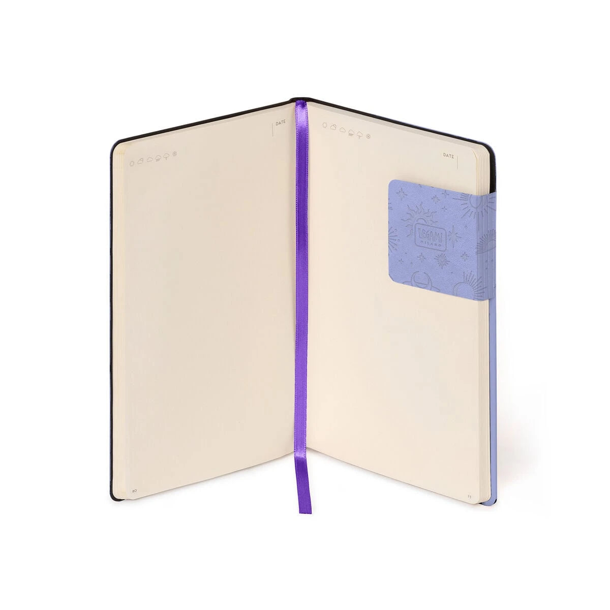 Legami - Defter ile Blank Pages ve Monochrome Yumuşak Kılıf - Cosmic Lilac - My Defter