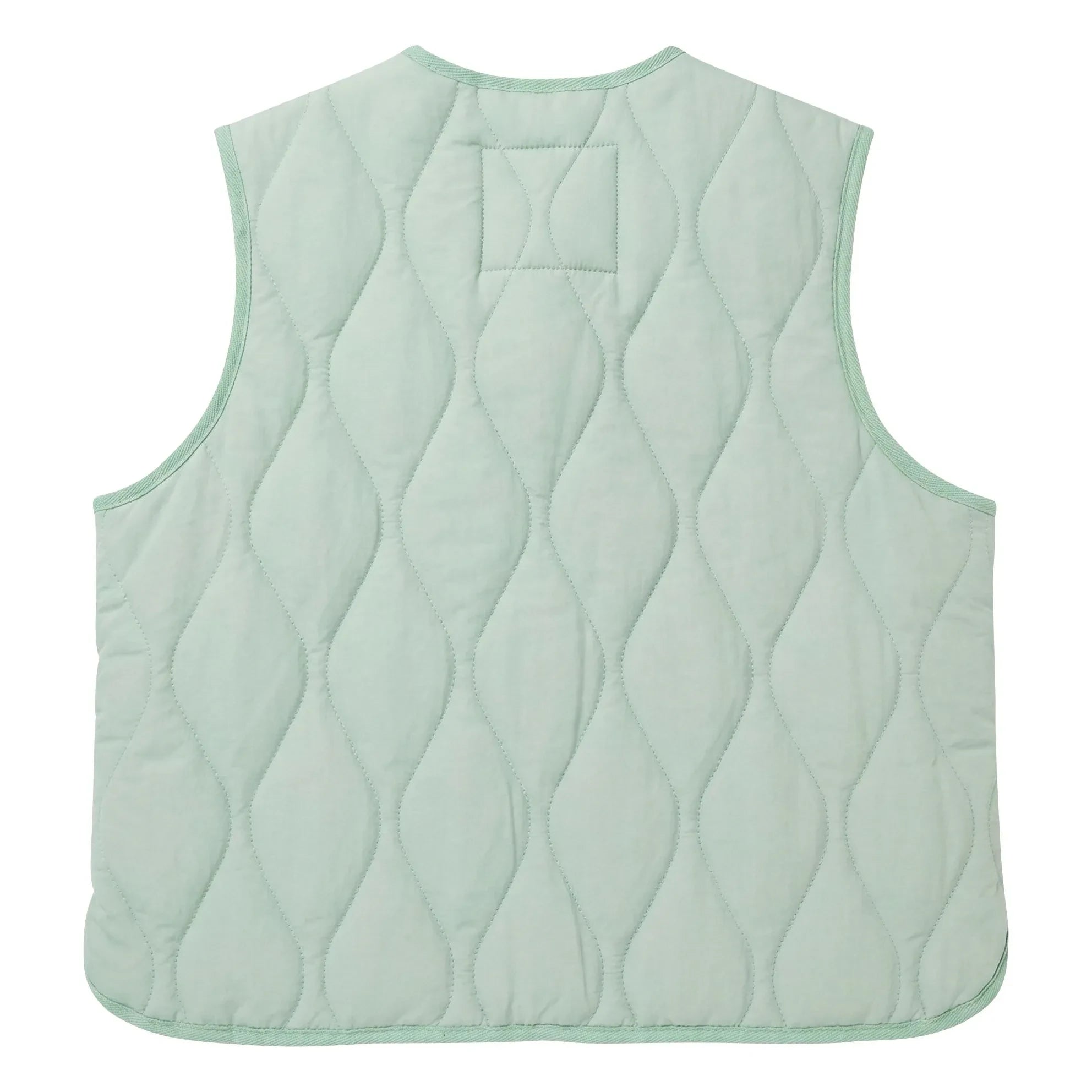 Hundred Pieces - Glee Quilted Sleeveless Jacket | Sage Green