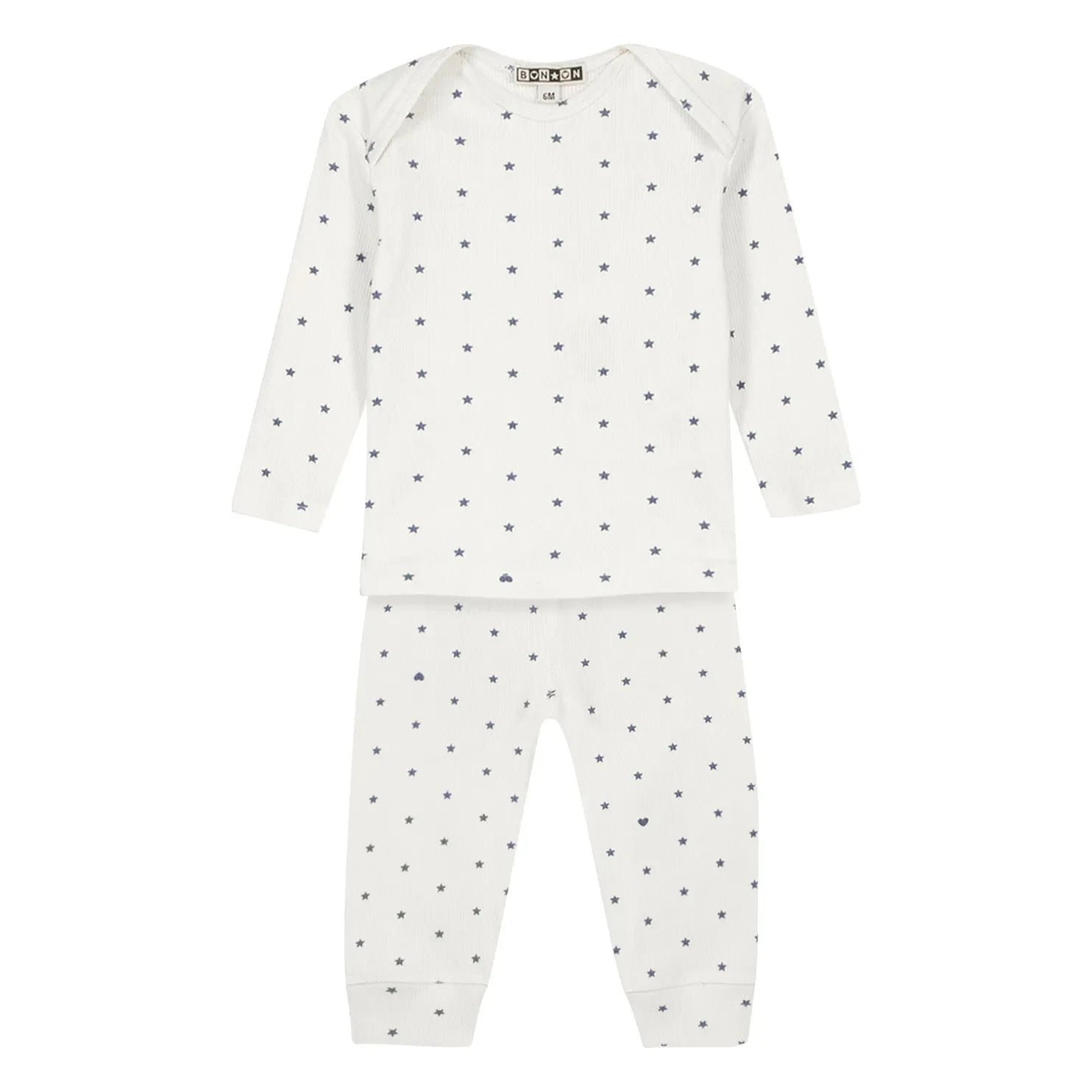 Bonton - Patino Yıldızlı Pijama | Mavi