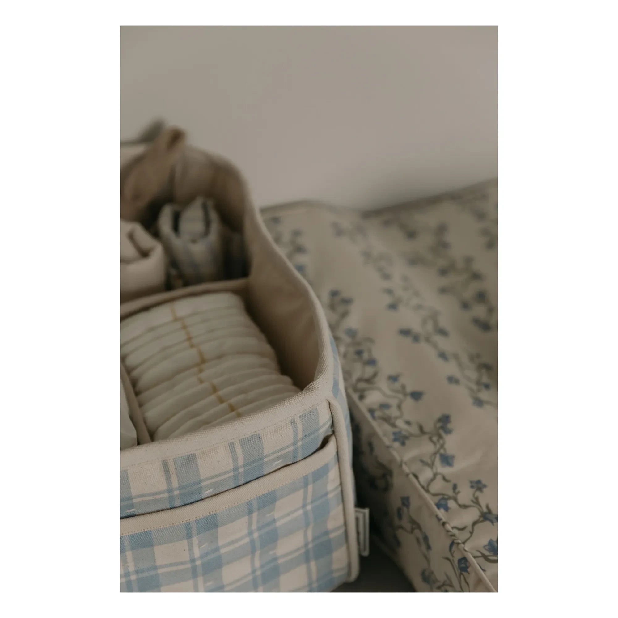 garbo&friends - Plaid Sky baby basket