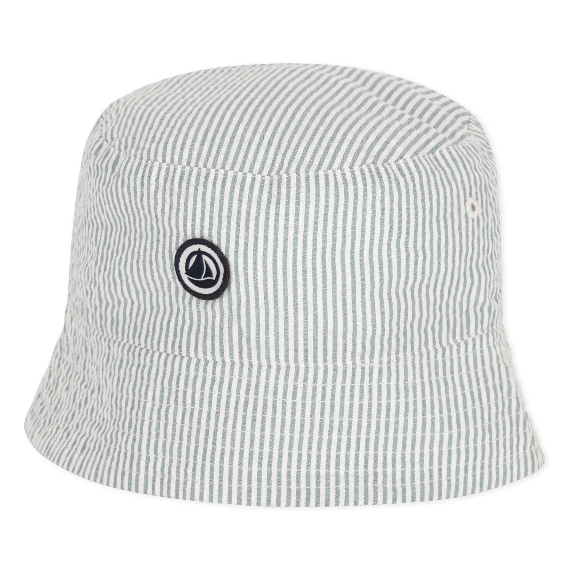 Petit Bateau - Striped Organic Cotton Bob Hat | Green