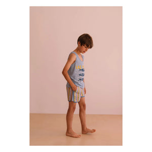 We Are Kids - Carlo Striped Swimsuit | Blue