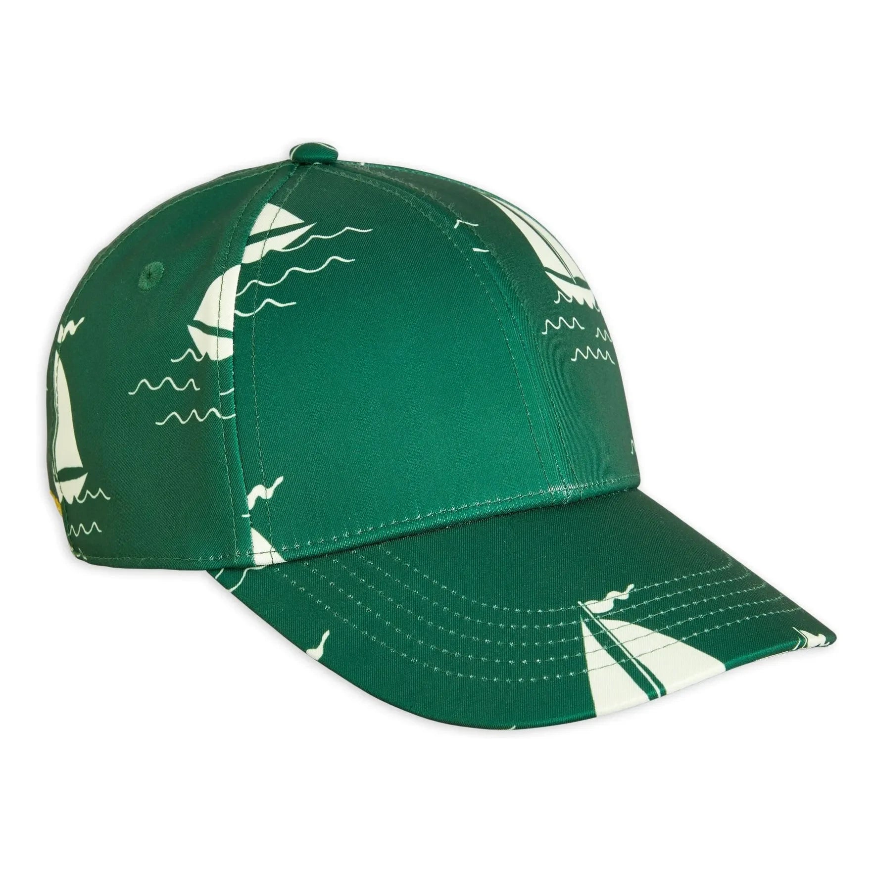 Mini Rodini - Organic Cotton Sailboat Hat | Green