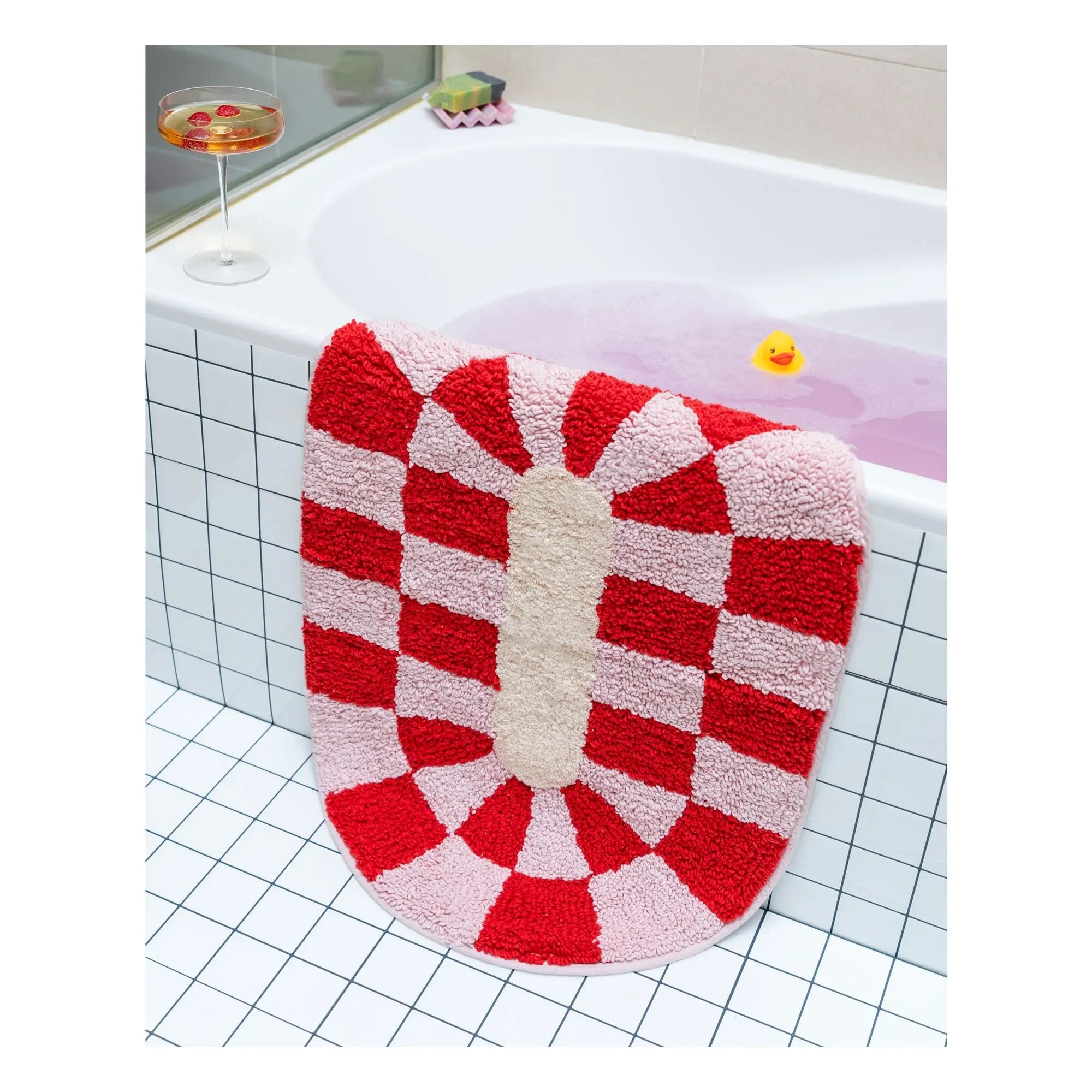 Tarta Gelatina - Rita Bath Mat | Red