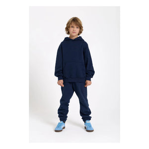 Smallable Kid - Washed blue organic cotton joggers