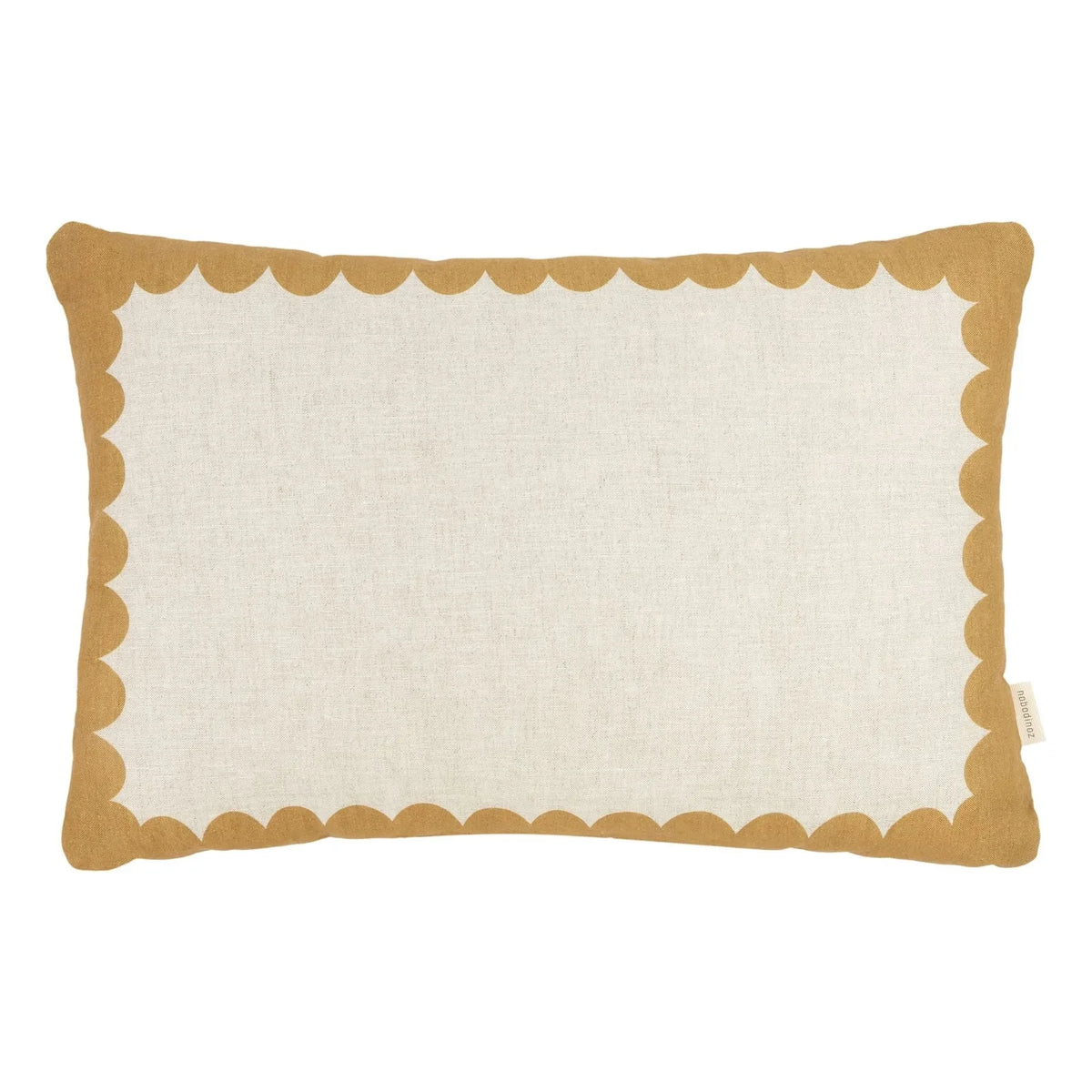 Nobodinoz - Vibes Rectangular Cushion - French Canvas | Mustard
