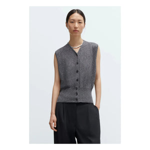 Cordera - Cotton Sleeveless Vest | Gray