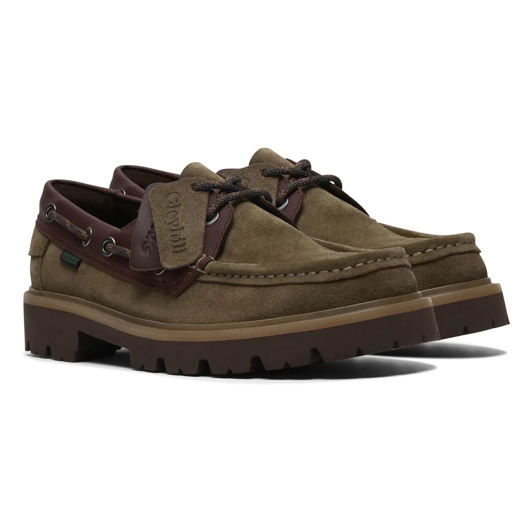 Clarks - Cleyhill Boat Shoes | Khaki