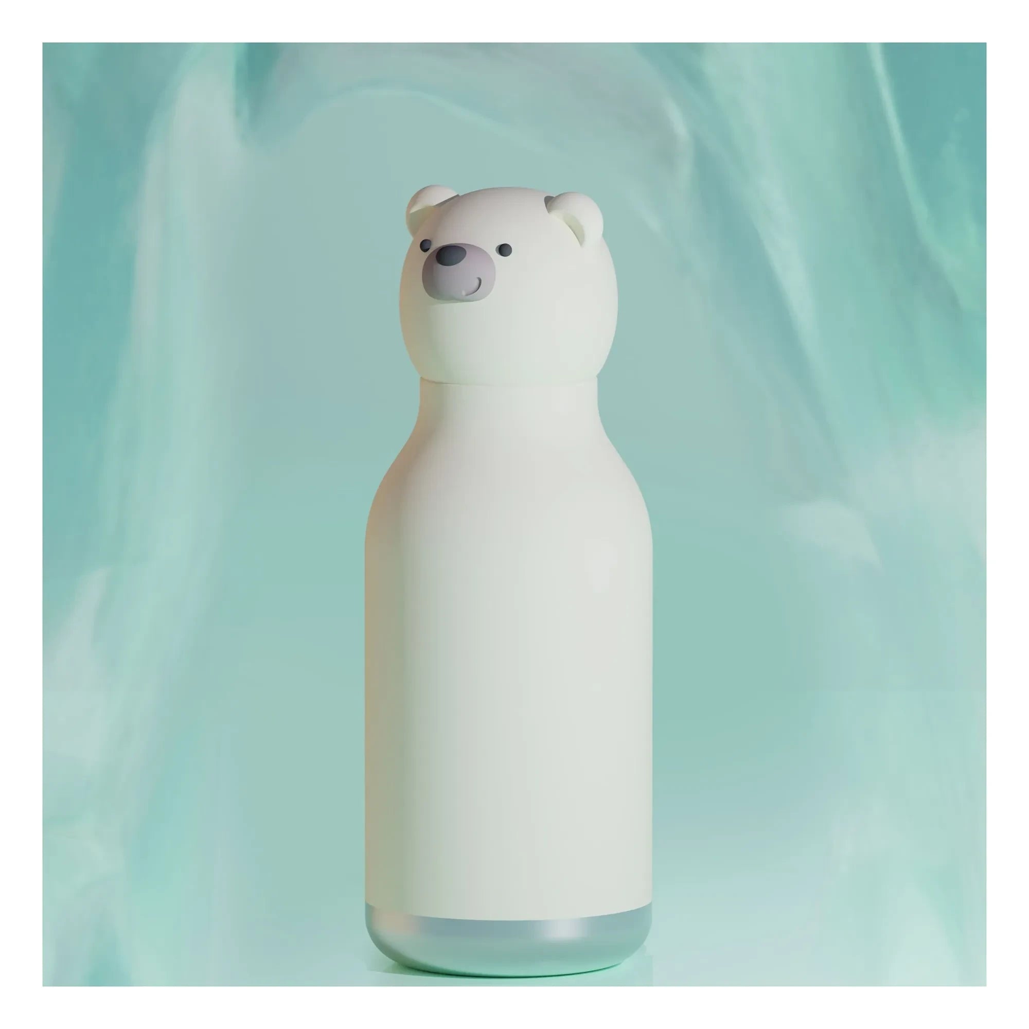 Asobu - White Bear Stainless Steel Water Bottle