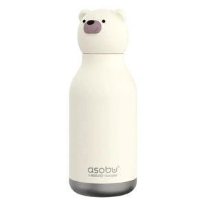Asobu - White Bear Stainless Steel Water Bottle