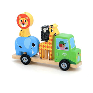 Vilac - Savannah Animal Stacking Game