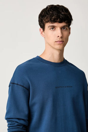 Scotch & Soda erkek kapüşonlu pamuklu sweatshirt