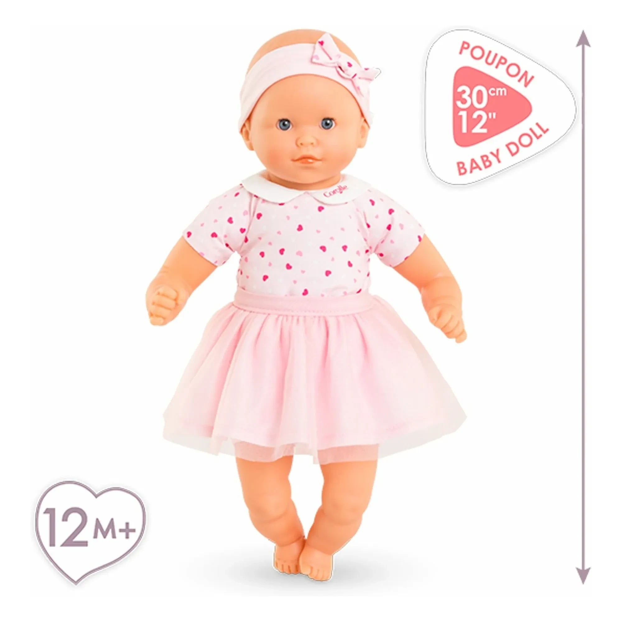 Corolle - My First Doll - Cute Little Poupon Heart | Light Pink