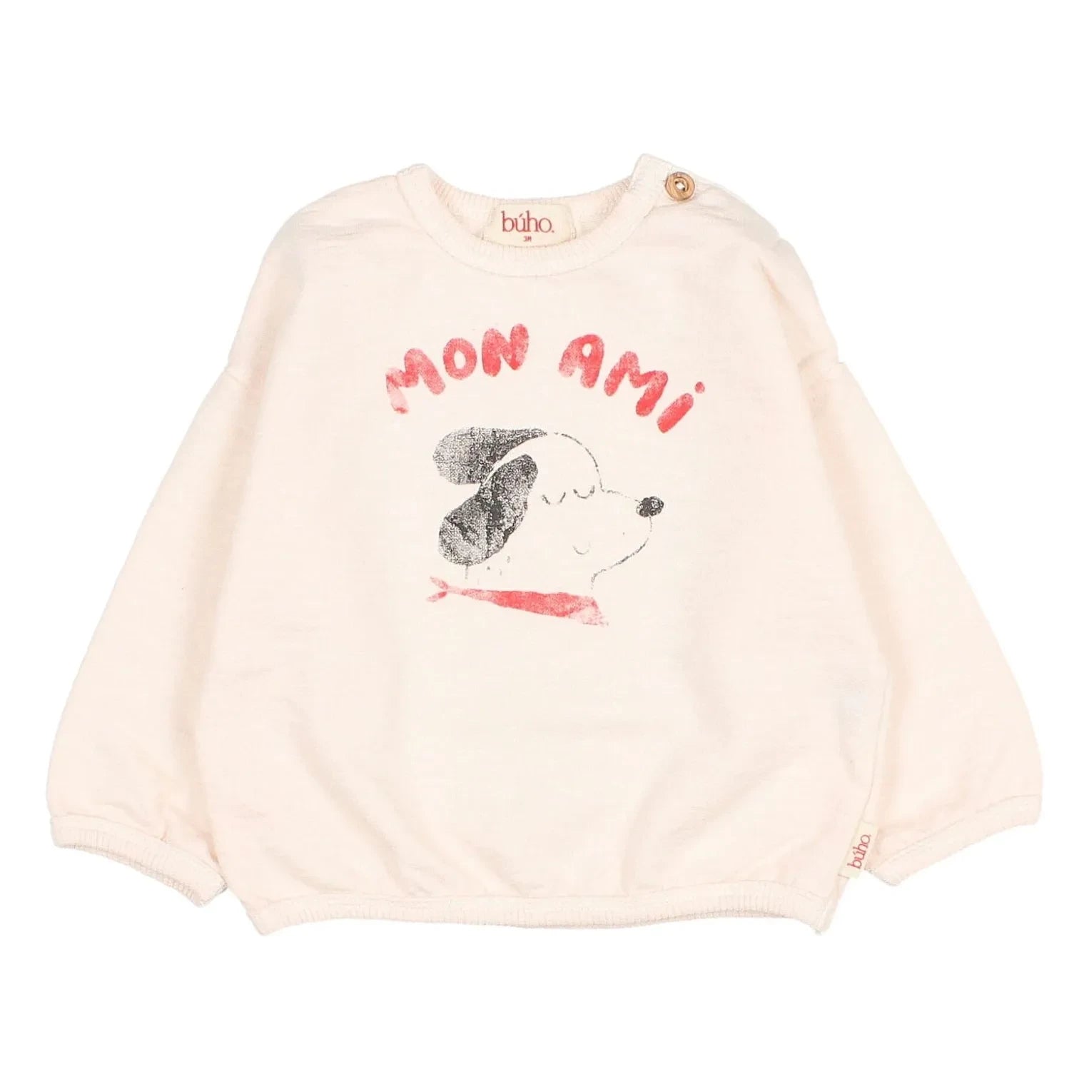 Búho - Mon Ami Sweat Organic Cotton Fleece | Lychee Pink