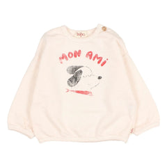 Búho - Mon Ami Sweat Organic Cotton Fleece | Lychee Pink