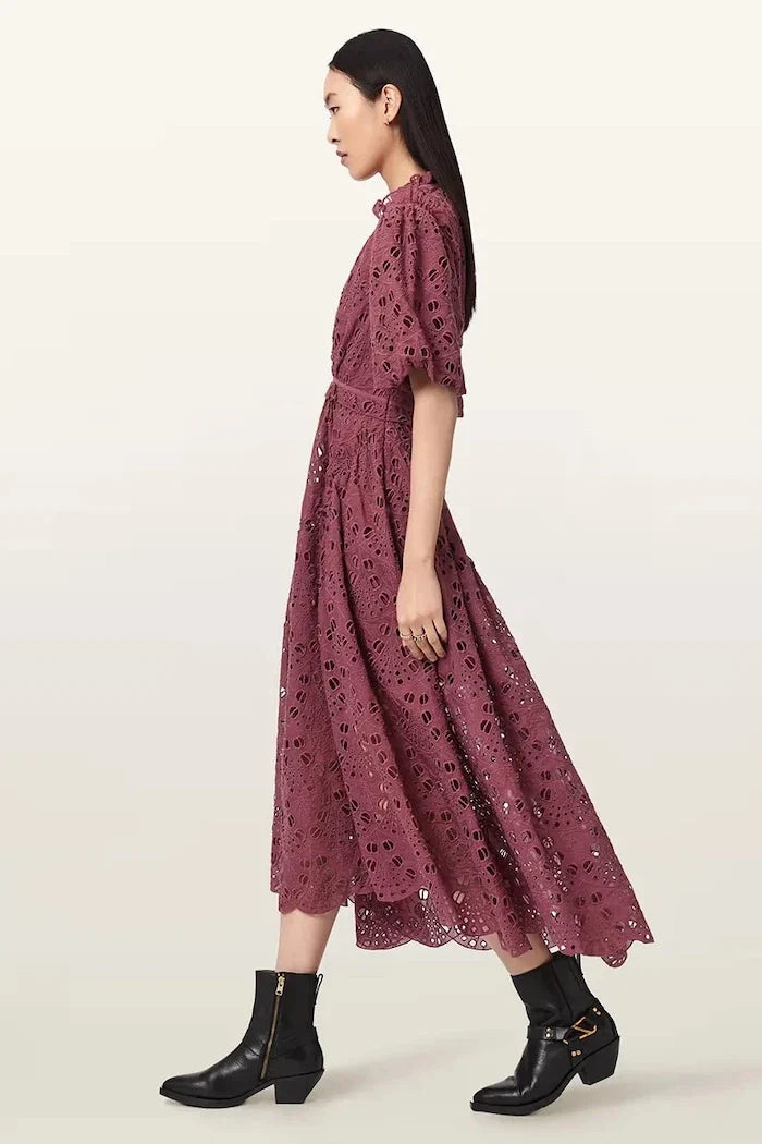 AllSaints ODETTE kloş elbise